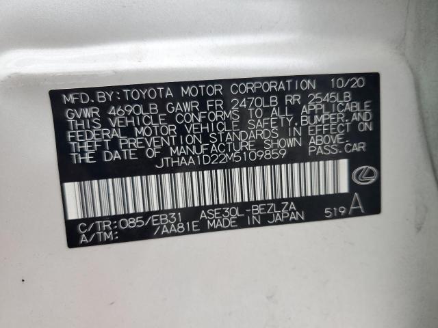 2021 LEXUS IS 300 - JTHAA1D22M5109859