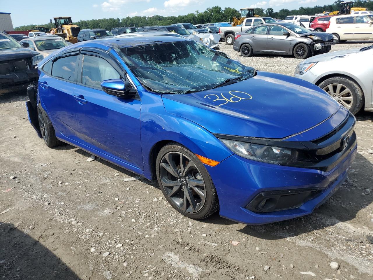 Lot #2720974726 2019 HONDA CIVIC SPOR