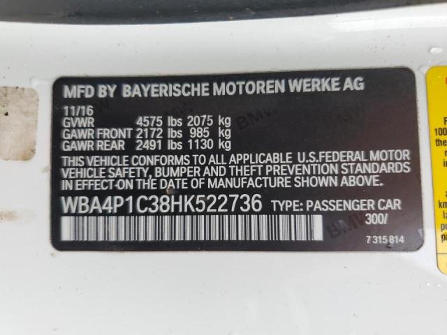 VIN WBA4P1C38HK522736 2017 BMW 4 Series, 440I no.13