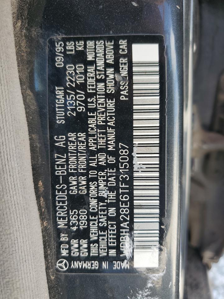 WDBHA28E6TF315087 1996 Mercedes-Benz C 280