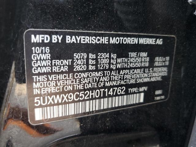 VIN 5UXWX9C52H0T14762 2017 BMW X3, Xdrive28I no.13