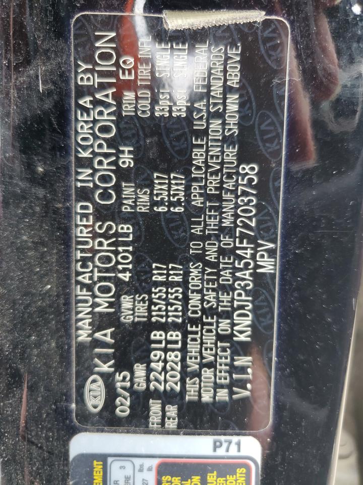 KNDJP3A54F7203758 2015 Kia Soul +