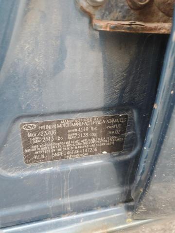 2006 Hyundai Sonata Gls VIN: 5NPEU46F46H147236 Lot: 62454454