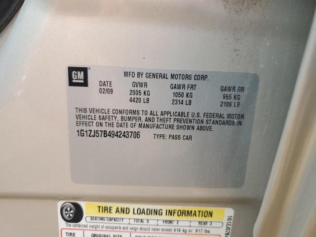 2009 Chevrolet Malibu 2Lt VIN: 1G1ZJ57B494243706 Lot: 61338224