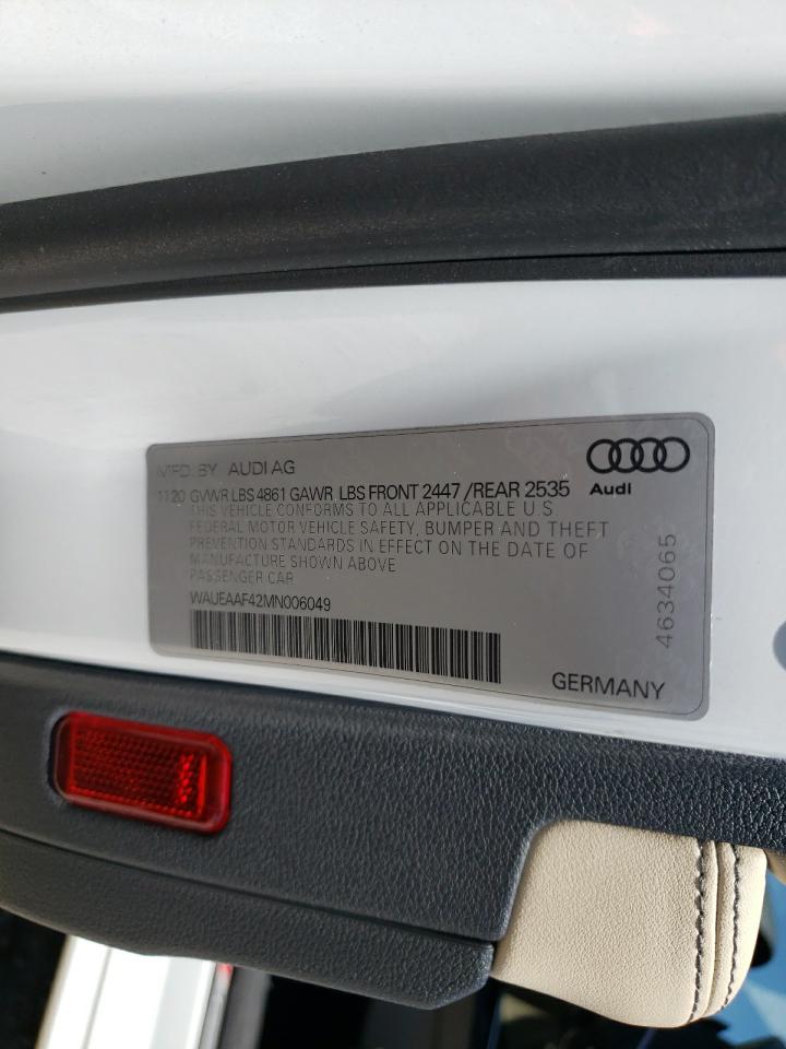 WAUEAAF42MN006049 2021 Audi A4 Premium Plus 45