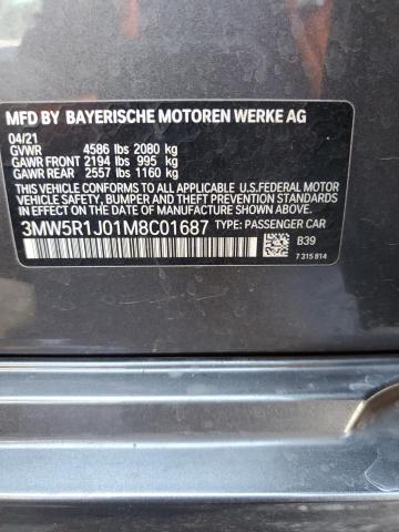 2021 BMW 330I - 3MW5R1J01M8C01687
