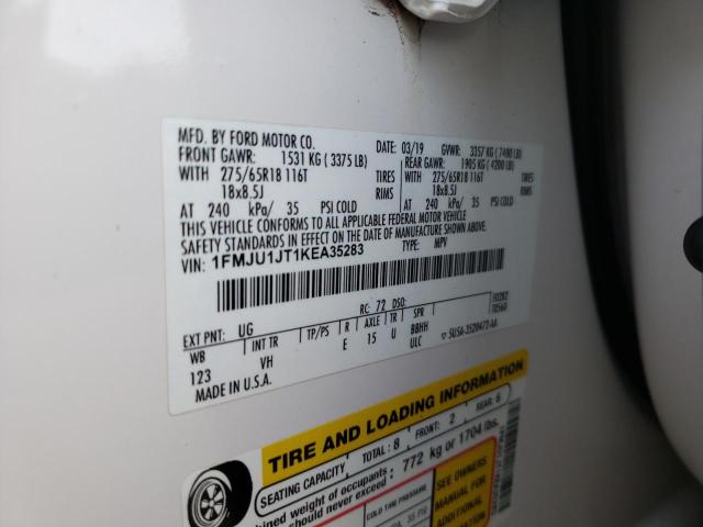 2019 Ford Expedition Xlt VIN: 1FMJU1JT1KEA35283 Lot: 61454924