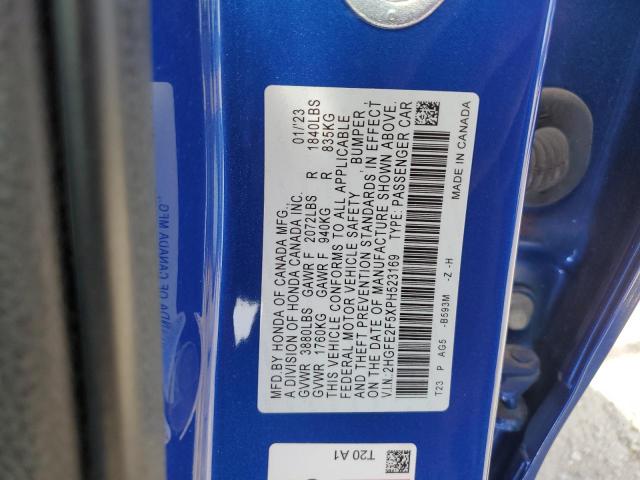 2023 HONDA CIVIC SPOR - 2HGFE2F5XPH523169