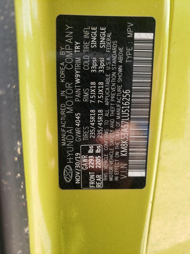 Lot #3316774418 2020 HYUNDAI KONA ULTIM
