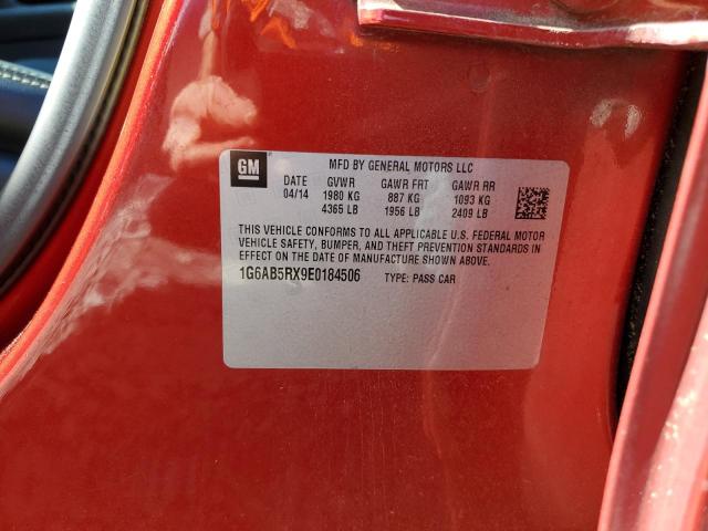 2014 Cadillac Ats Luxury VIN: 1G6AB5RX9E0184506 Lot: 62563404