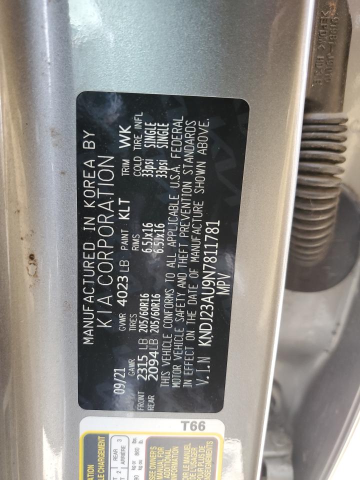 KNDJ23AU9N7811781 2022 Kia Soul Lx