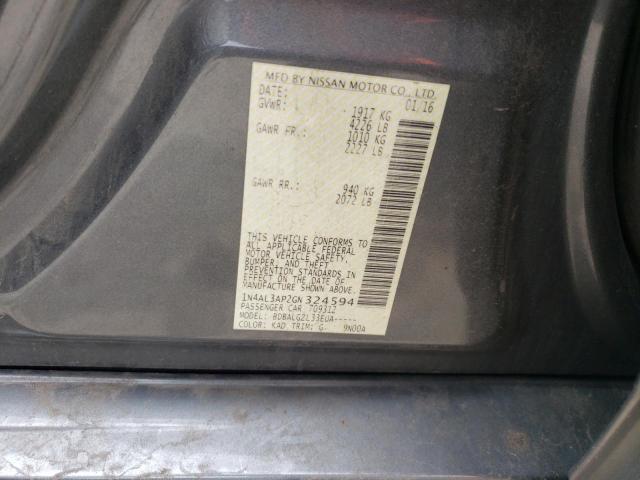 2016 NISSAN ALTIMA 2.5 - 1N4AL3AP2GN324594