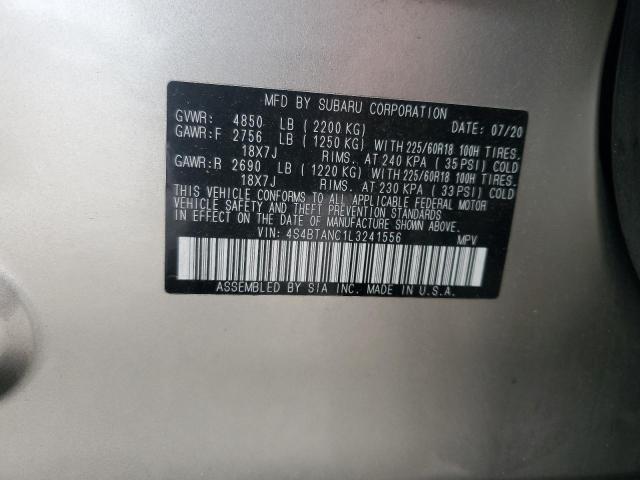 2020 SUBARU OUTBACK LI - 4S4BTANC1L3241556
