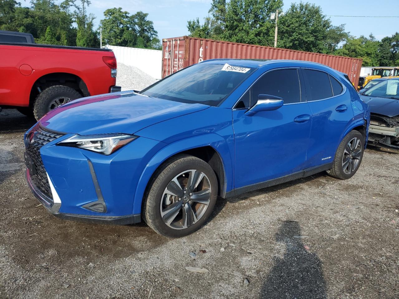 LEXUS UX 250H BA 2022 blue  hybrid engine JTHP9JBHXN2060567 photo #1