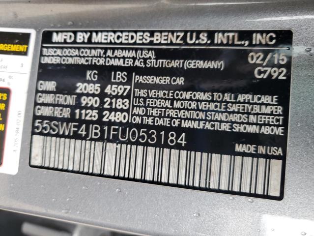 55SWF4JB1FU053184 2015 MERCEDES-BENZ C CLASS - Image 12