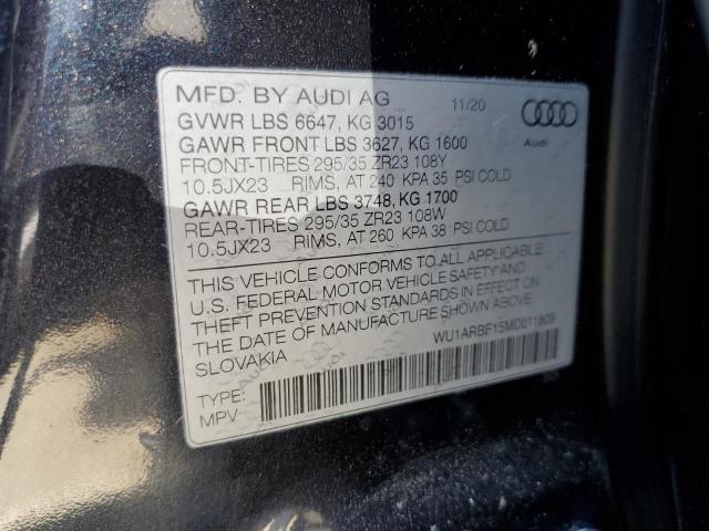 2021 AUDI RS Q8 WU1ARBF15MD041280