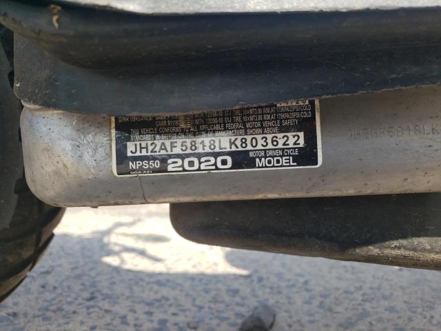 2020 HONDA NPS50 JH2AF5818LK803622
