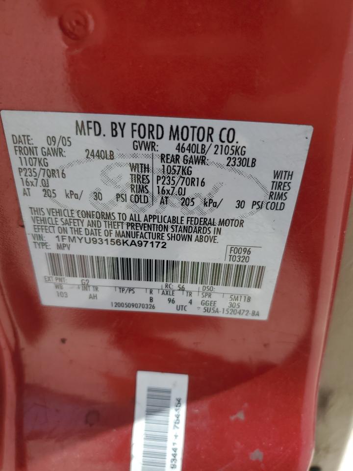 1FMYU93156KA97172 2006 Ford Escape Xlt