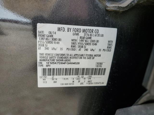 2015 FORD EXPLORER X - 1FM5K7D84FGA64028