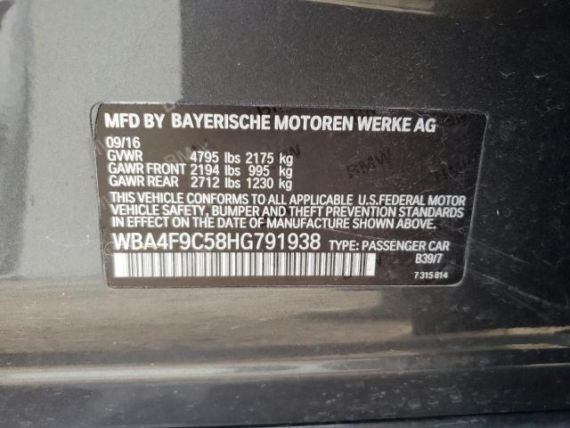 VIN WBA4F9C58HG791938 2017 BMW 4 Series, 430XI Gran... no.12