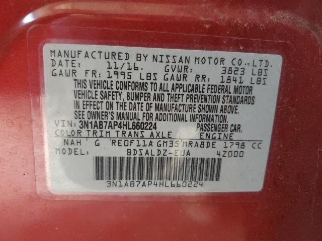 2017 NISSAN SENTRA S - 3N1AB7AP4HL660224