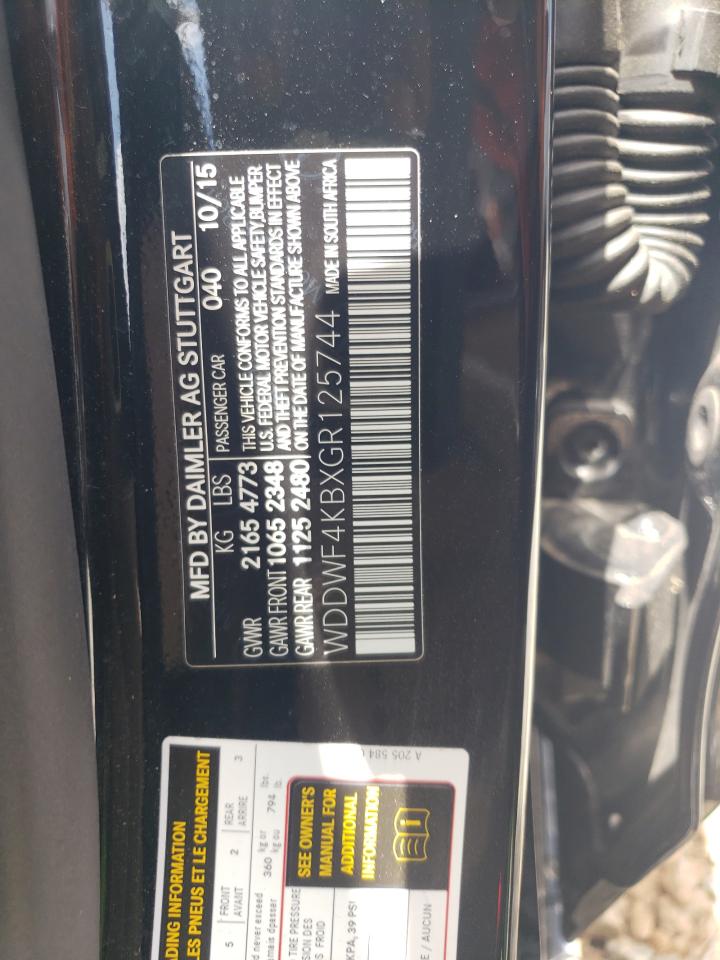 WDDWF4KBXGR125744 2016 Mercedes-Benz C 300 4Matic