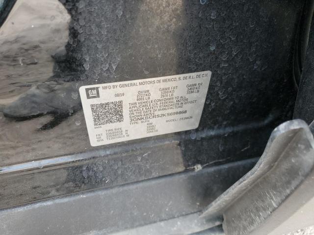 2019 Chevrolet Blazer 2Lt VIN: 3GNKBCRS2KS699868 Lot: 61803054