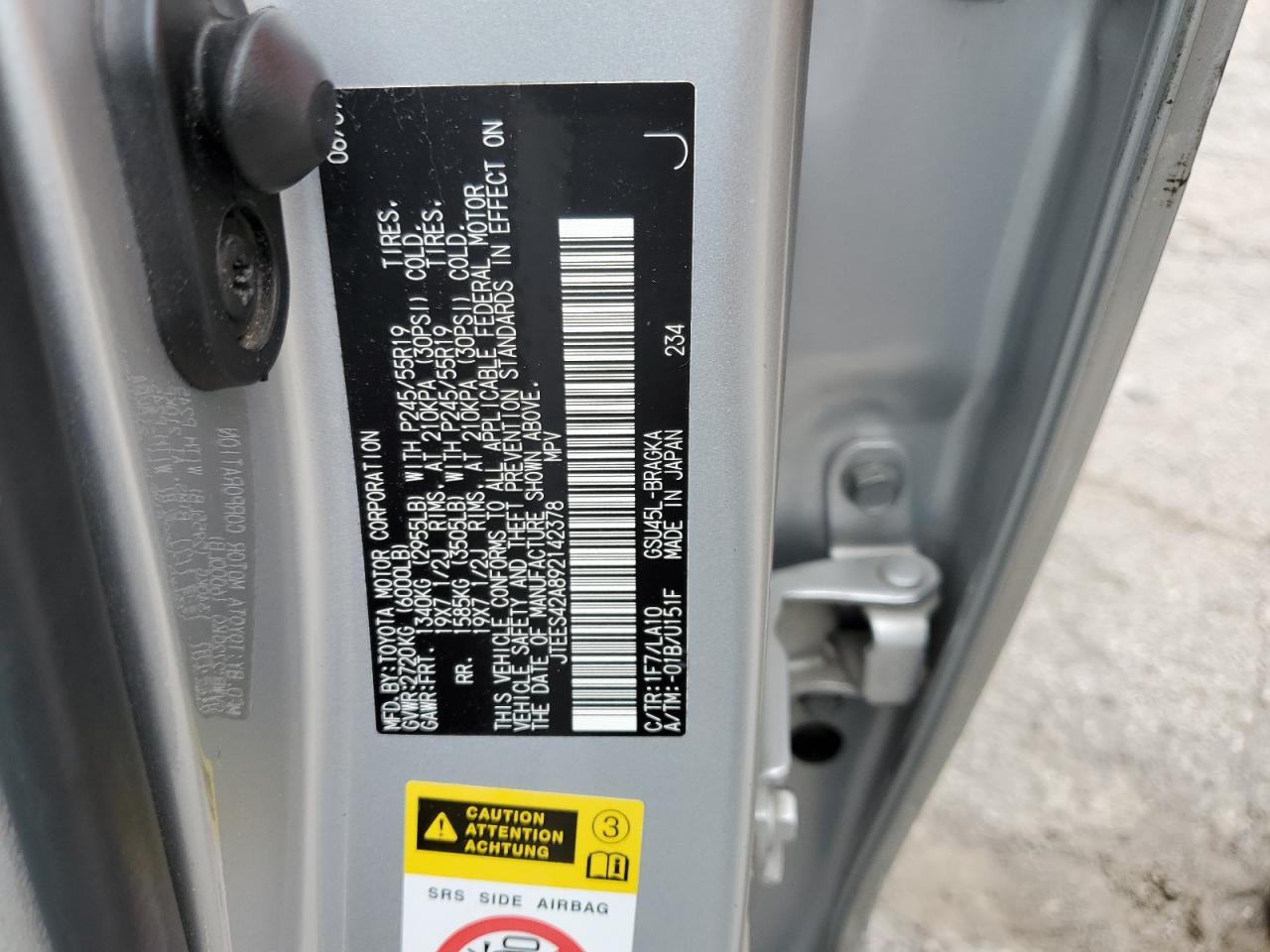 JTEES42A892142378 2009 Toyota Highlander Limited