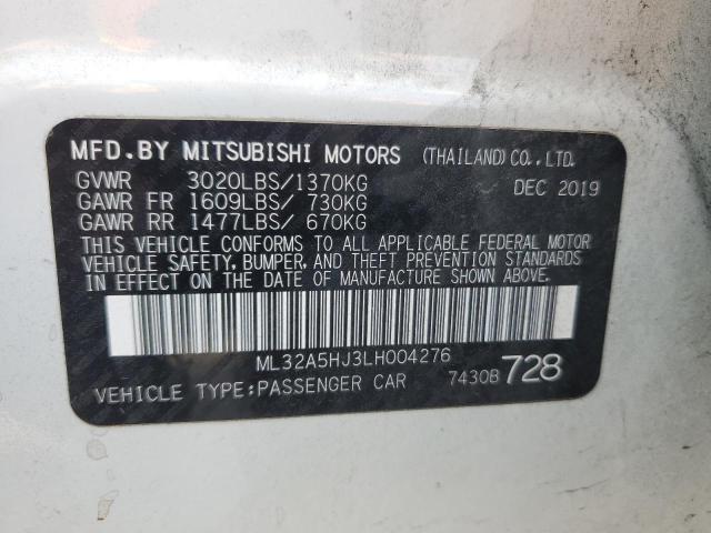 2020 MITSUBISHI MIRAGE LE ML32A5HJ3LH004276