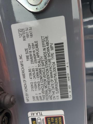 2021 Honda Cr-V Ex VIN: 5J6RW2H57ML006104 Lot: 61082104