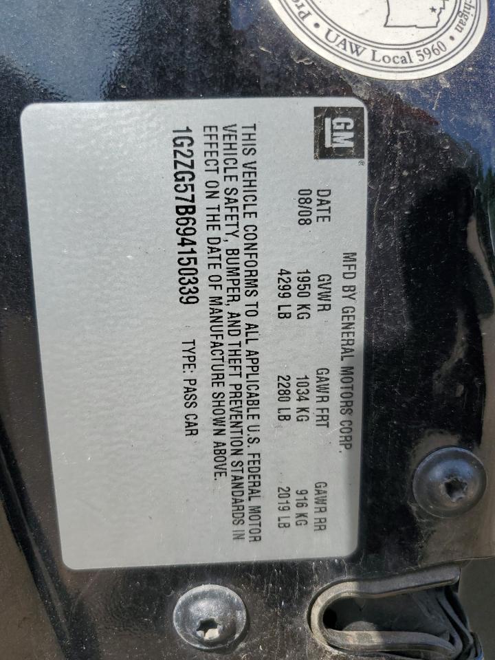 1G2ZG57B694150339 2009 Pontiac G6