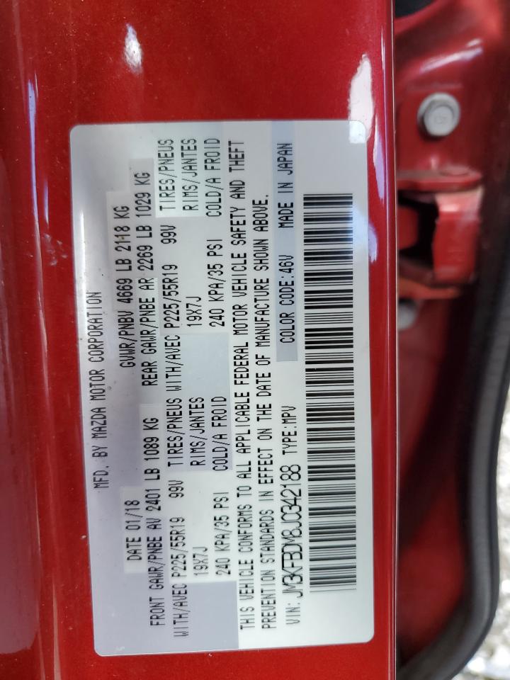 JM3KFBDM8J0342188 2018 Mazda Cx-5 Grand Touring