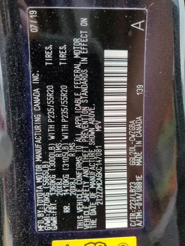 2019 Lexus Rx 350 Base VIN: 2T2ZZMCA6KC147081 Lot: 62386794