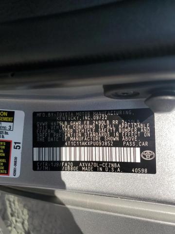 VIN 4T1C11AKXPU093852 2023 Toyota Camry, LE no.12