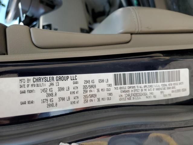 2013 Jeep Grand Cherokee Laredo VIN: 1C4RJFAG9DC634964 Lot: 62074574