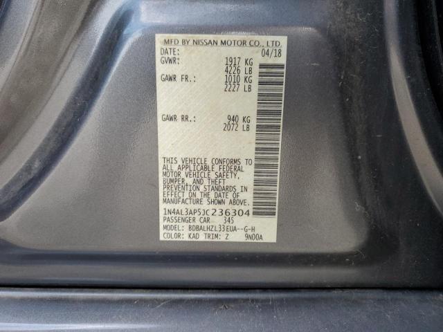 2018 NISSAN ALTIMA 2.5 - 1N4AL3AP5JC236304