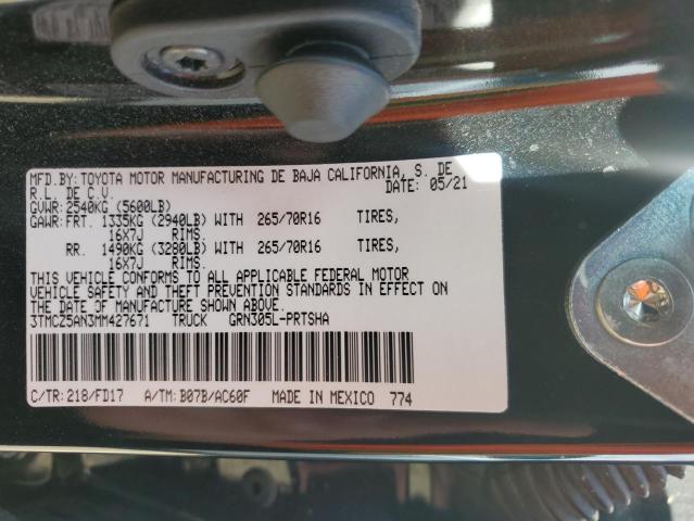 2021 TOYOTA TACOMA DOU - 3TMCZ5AN3MM427671