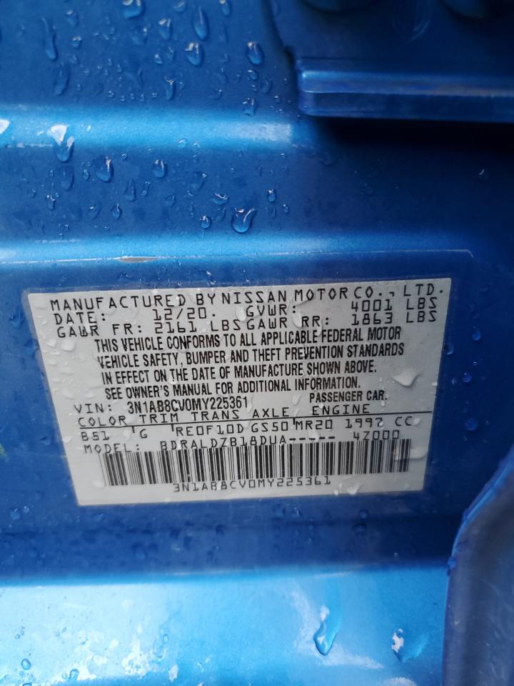 3N1AB8CV0MY225361 2021 Nissan Sentra Sv