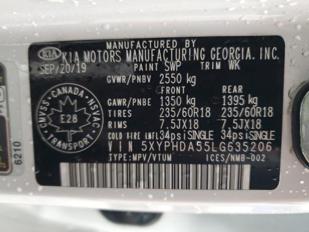 2020 KIA SORENTO EX - 5XYPHDA55LG635206