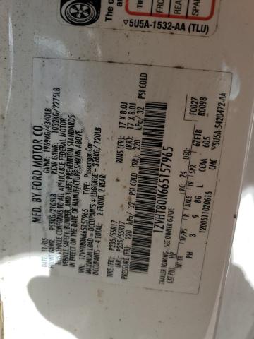 2006 Ford Mustang VIN: 1ZVHT80N665157965 Lot: 60757374