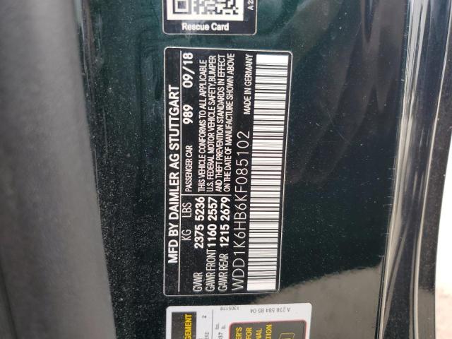 2019 Mercedes-Benz E 450 VIN: WDD1K6HB6KF085102 Lot: 61440424