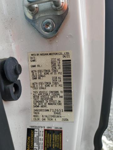 2021 NISSAN FRONTIER S - 1N6ED0CE6MN712651