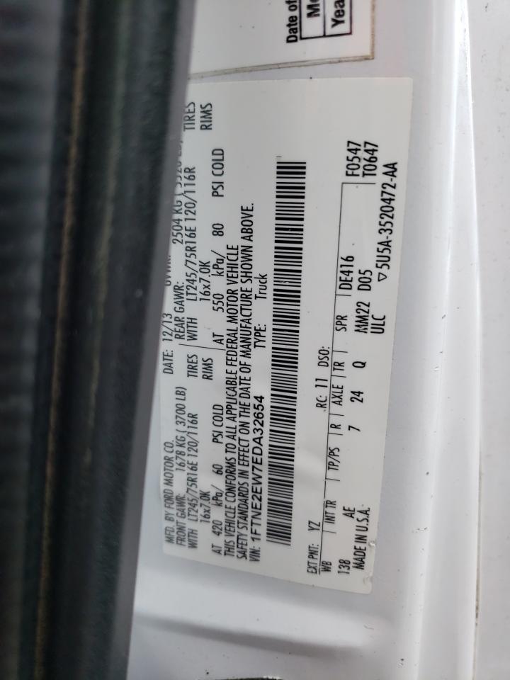 1FTNE2EW7EDA32654 2014 Ford Econoline E250 Van