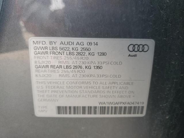 VIN WA1WGAFPXFA047419 2015 Audi Q5, Prestige no.13