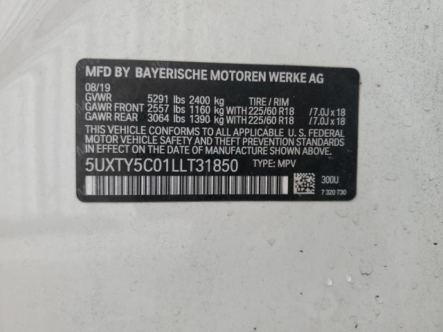 VIN 5UXTY5C01LLT31850 2020 BMW X3, Xdrive30I no.13