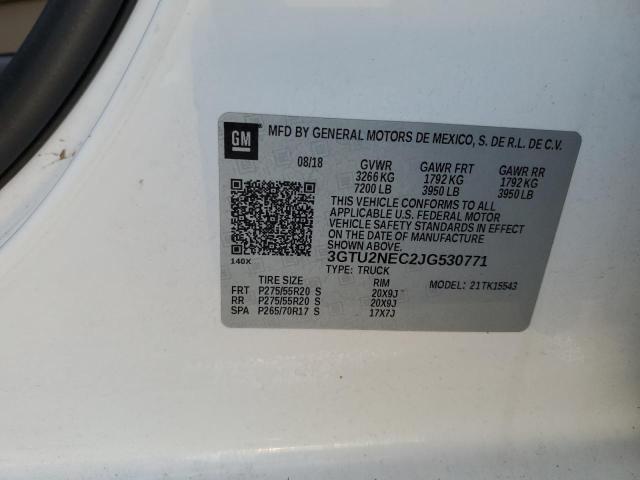 2018 GMC SIERRA K15 - 3GTU2NEC2JG530771