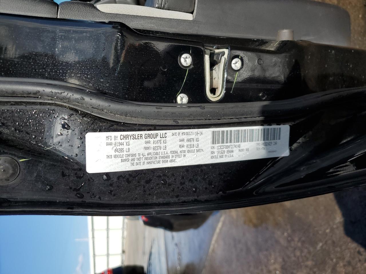 1C3CDFBBXFD174148 2015 Dodge Dart Sxt