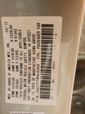 2015 HONDA ACCORD LX - 1HGCR2F39FA190806