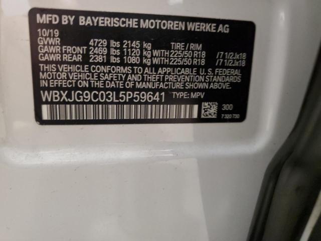 VIN WBXJG9C03L5P59641 2020 BMW X1, Xdrive28I no.13