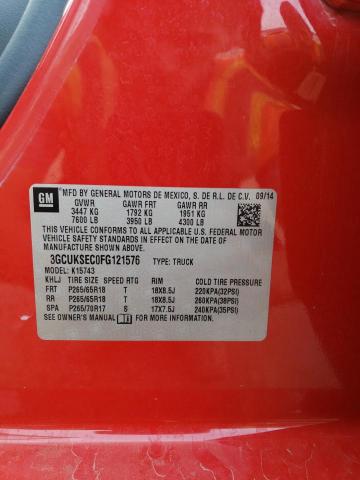 2015 CHEVROLET SILVERADO - 3GCUKSEC0FG121576